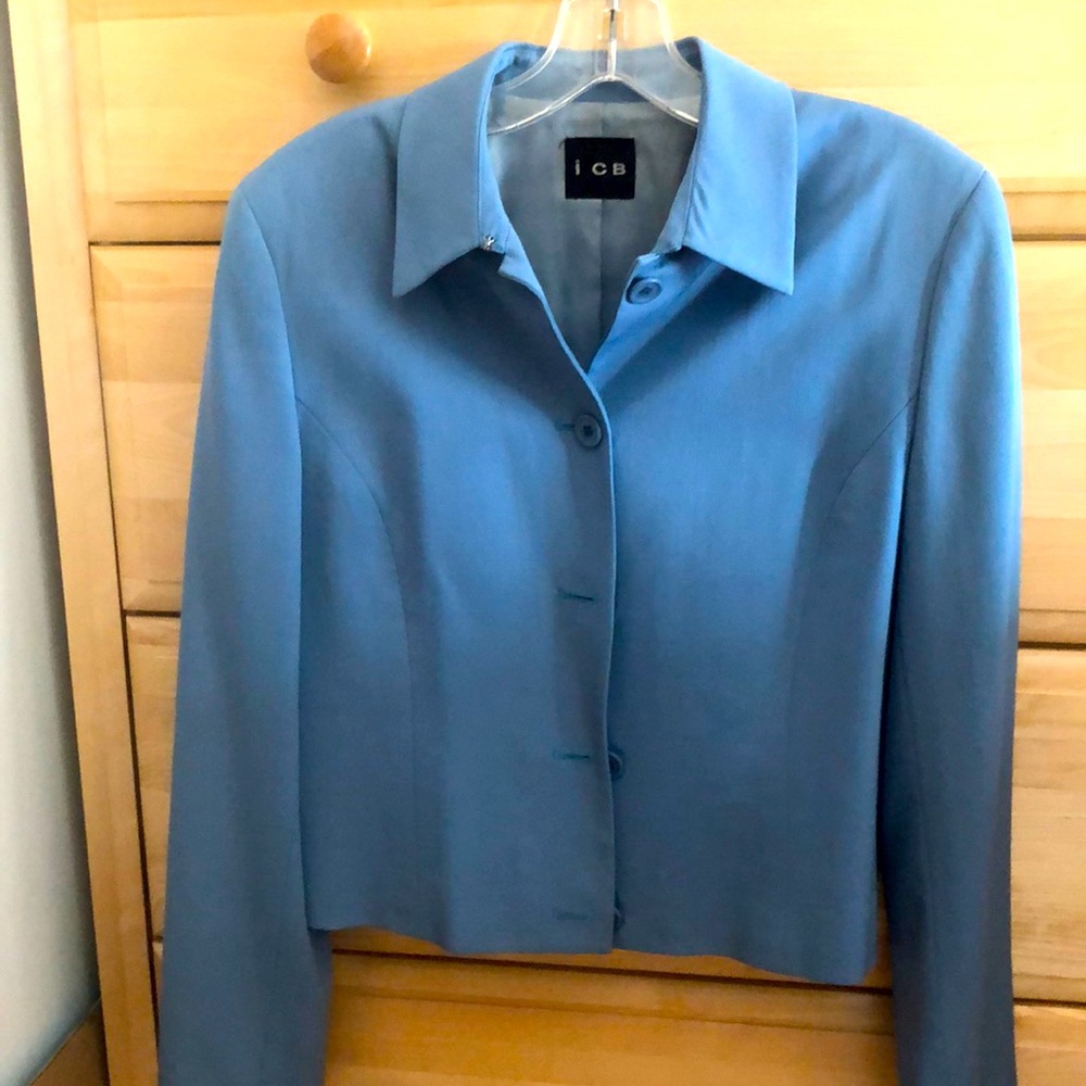 Women’s blue suit